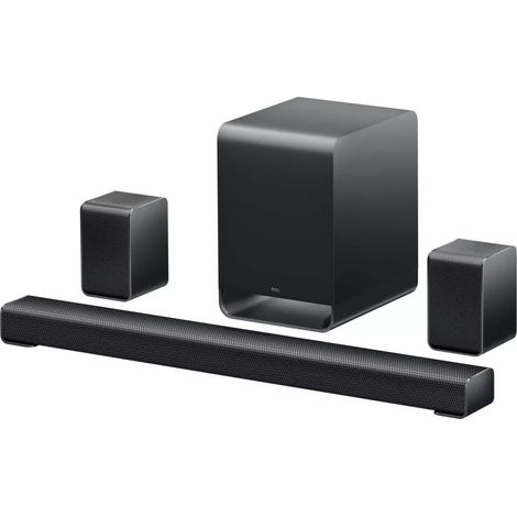 Barre de son TCL S65K 5.1.2 Dolby Atmos Titanium avec caisson sans fil et enceintes surround (1/3)