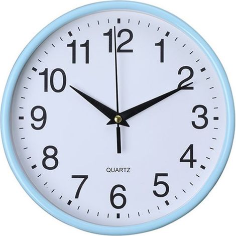Horloge Murale Ronde - Mouvement Quartz Silencieux - Précision Haute - Alimentation Pile - Lecture Facile - Décoration Murale Minimaliste - 1 Pièce (1/4)