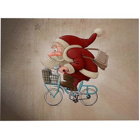 Placemat De Noel - 32 X 42 Cm - Polyester - Decoration De Table Pour Noel - 1 Unite