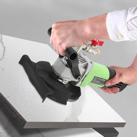 Nass-Steinschleifer Napolierer Schleifmaschine m. 7 4'' Nassschleifscheiben