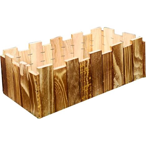 Pot de fleurs en bois, pot de fleurs style vintage, pot de fleurs pour (1/5)