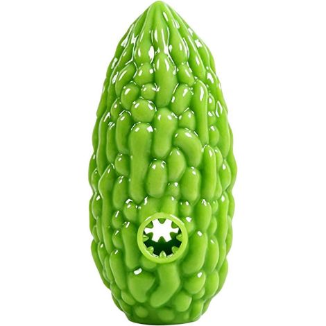 interactif Puzzle Pet jouet – Food Leakage Bitter Melon Shape – résistant aux morsures et Washable – Vert (1/5)