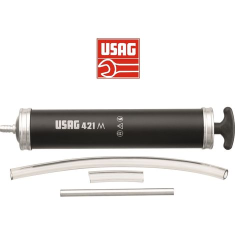 USAG 421 M SIRINGA POMPA PER OLIO ANTIGELO OLIO SERVOSTERZO IN ACCIAIO 500 CC (1/4)