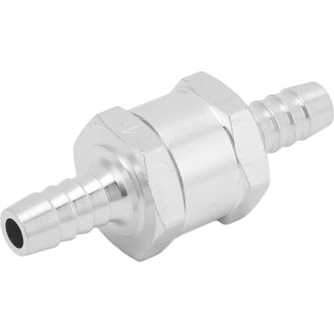 Clapet anti-retour unidirectionnel, en alliage d'aluminium, de type universel, convient au carburant, à l'essence, à l'huile moteur, au diesel et à l'eau, 8 mm/0,32 pouce. (1/5)