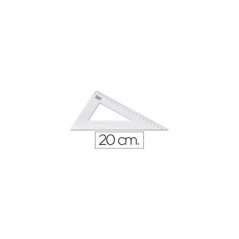 Cartabon liderpapel 20 cm plastico cristal (pack de 20 uds.)