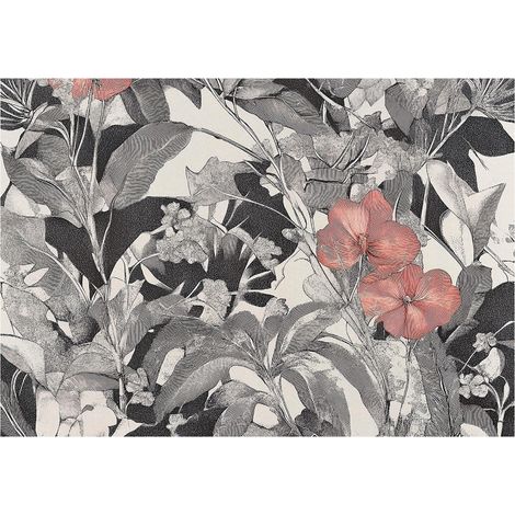 Papier peint panoramique fleurs feuilles vintage intissé 200x140 cm mural salon chambre déco murale (1/5)