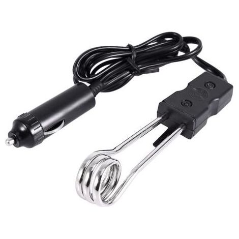 HOXILEELEO - Riscaldatore di acqua portatile 12 V per auto – in Acciaio inox – 120 W per caffè e tè, accessori per il campeggio e viaggi (1/5)