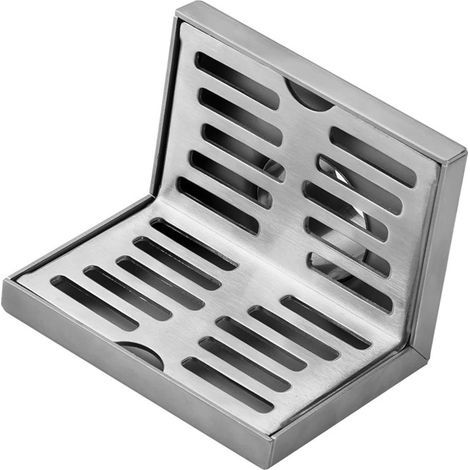 Seitlicher Ablauf, Duschablauf aus Edelstahl 304, schneller und gleichmäßiger Wasserablauf für Badezimmer (für 50-mm-Rohre) (1/5)