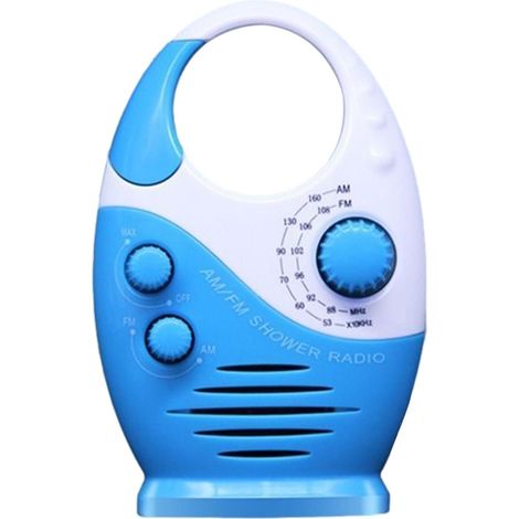 BEBUSINGOTO Radio Haut-Parleur étanche pour AM FM, de pour Usage intérieur et extérieur, Haut-Parleur pour la Maison, l'extérieur, la Plage et la Salle de Bain (1/5)