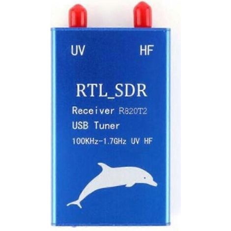 Récepteur tuner USB RTL2832U+R820T2 100 kHz - 1,7 GHz UHF/VHF/HF RTL.SDR AM/FM (1/5)