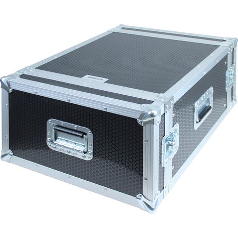 Flight case rack 19'', Capacité 6U, Double porte (1/3)