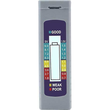 Tragbarer universeller digitaler Batterietester, Kapazitätsprüfer für AA-, AAA-, 9V-, 6F22- und 1,5V-Batterien B