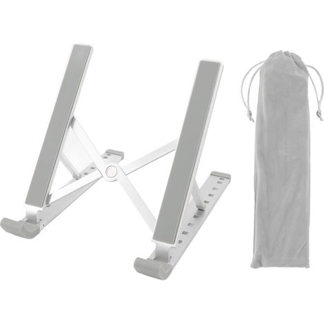 Verstellbarer, faltbarer Laptopständer aus hohlem Aluminium, Computerständer für Zuhause, Studentenwohnheim, Büro (1/5)
