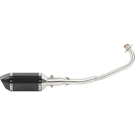 Pot d'échappement en acier inoxydable avec chicane de silencieux, accessoire moto compatible avec MSX125 2013‑2020 (1/5)