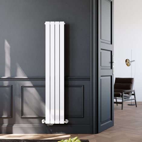 ELEGANT 1600 x 300 mm White Vertical Column Radiator Single Flat Panel Designer Bathroom Radiator (1/5)