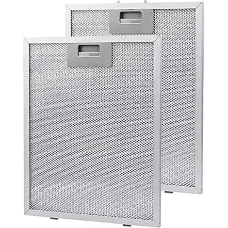 Filtres de hotte, Maille en aluminium 5 couches, argent, 305 x 267 x 9 mm (2 PCS) (1/5)