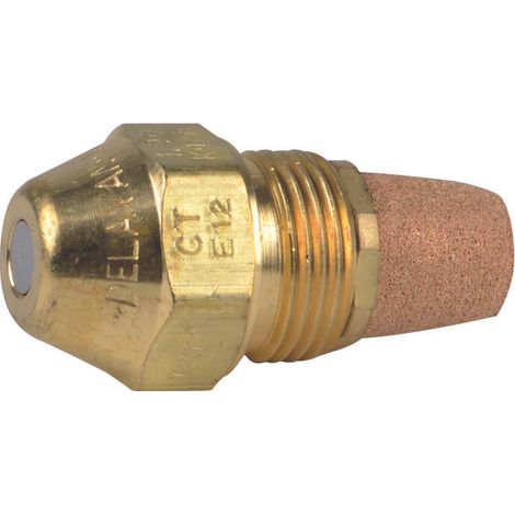 Gicleur chauffage central 0.60G – Angle d'inclinaison 45° – Conception bimétallique – Corps laiton et pièces inox – Delavan