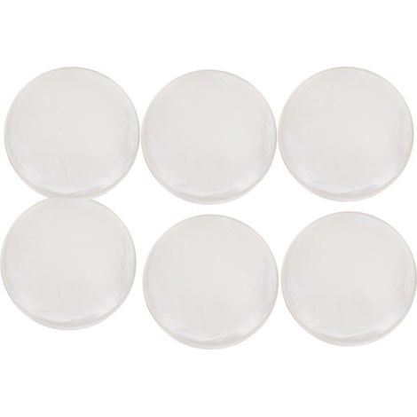 Butée De Porte - Silicone Transparent - Diamètre 4 Cm Épaisseur 8 Mm - Pour Portes Intérieures Et Extérieures - 6 Pièces (1/4)