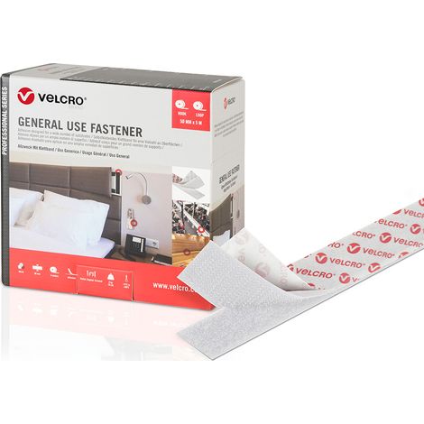 Velcro Doppelseitiges Klebeband Weiß  50 mm x 5 m - -Brand EAN: 8412355200073