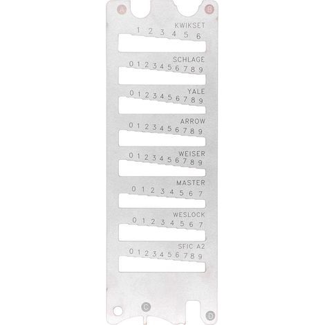 Spring steel key decoder, 8-in-1 high-precision portable multifunctional gauge (1/5)