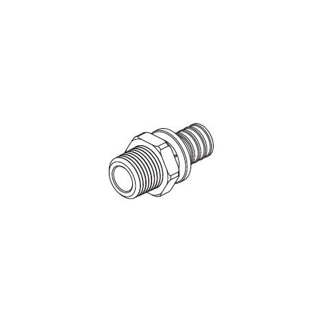 REHAU Rautitan Lx+G Raccordo Diritto Maschio Ø32X3/4"M - 13129991001 (1/2)