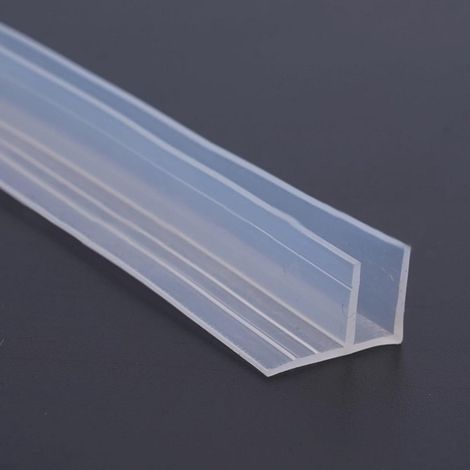 Joint d'étanchéité pour porte de douche en verre sans cadre - 6 mm - 2 m de longueur - Accessoires de salle de bain (1/5)