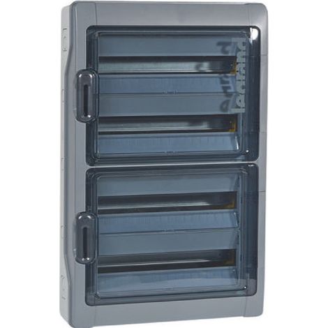 Plexo³ wasserdichte Unterputzdose 4x18 Module mit vorinstallierten Durchbruchstopfen für Direktmontage - LEGRAND - 1927 (1/2)