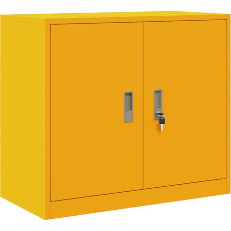 Maison Exclusive - Armario de almacenamiento Amarillo Mostaza 80