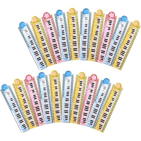 droites pliables de 30 cm avec motif géométrique lot de 20