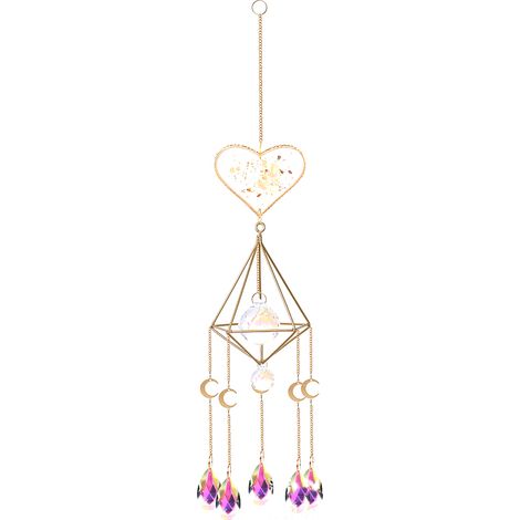 Attrape Soleil En Cristal - Prisme Coeur Pour Fenêtre - Décoration Lumineuse Maison Et Mariage - Lot De 1 (1/5)