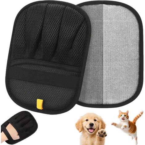2 Pièces Gants Anti Poils Animaux, Efficace Brosse Poil Chat Chien, Réutilisable Anti-Poils Ramasse Poils pour Lavage Démêlage Toilettage, Canapé Meubles Tapis Siège Auto (1/5)