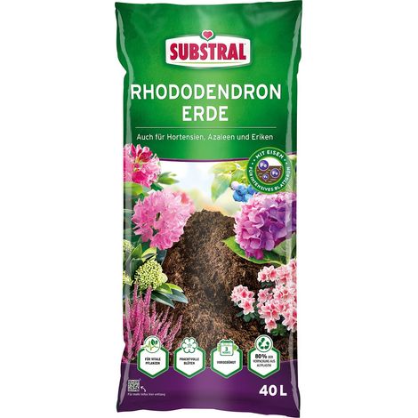 SUBSTRAL® Rhododendronerde auch für Hortensien Azaleen & Eriken - 40 Liter (1/2)
