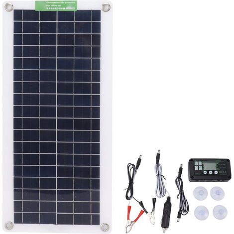 Kit de panneau solaire portatif de 30 W 18 V panneau solaire monocristallin de 30 watts 18 volts pour le bateau marin de voiture RV (1/5)