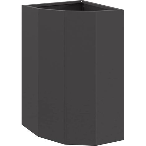 Maison Exclusive - Macetero de Esquina Negro 30 x 30 x 50 cm Acer
