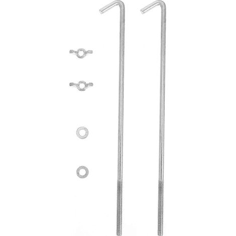 1 jeu de boulons de fixation de batterie, boulons de support de batterie, boulon en J pour support de batterie-23X2.5cm-Random Color (1/3)