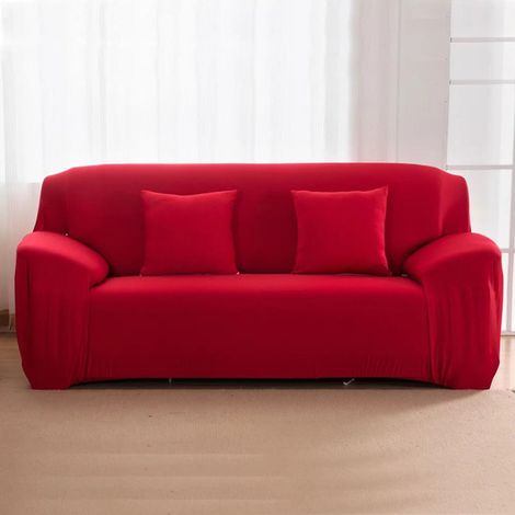 Housse De Canapé - Élastique Extensible En Polyester Et Élasthanne - Pour Canapé 1 2 3 Ou 4 Places - Protection Contre L'Usure Et Les Taches - 1 Pièce (1/3)