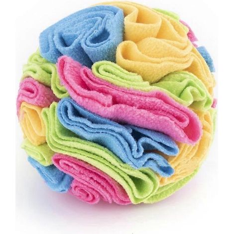 Hundeschnüffelspielzeug, Ball zur geistigen Anregung, Spiel zur langsamen Fütterung, Geruchstraining für Hunde, 15 cm, leuchtende Farben.