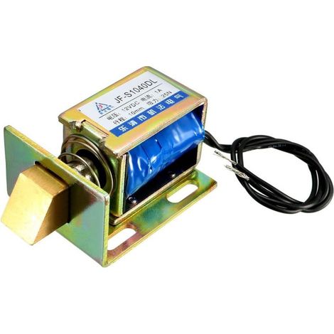 Type d'impression Offen Rahmen Linearbewegungsmagnet Électro-aimant DC 12V 1A 25N 10mm DE (1/4)