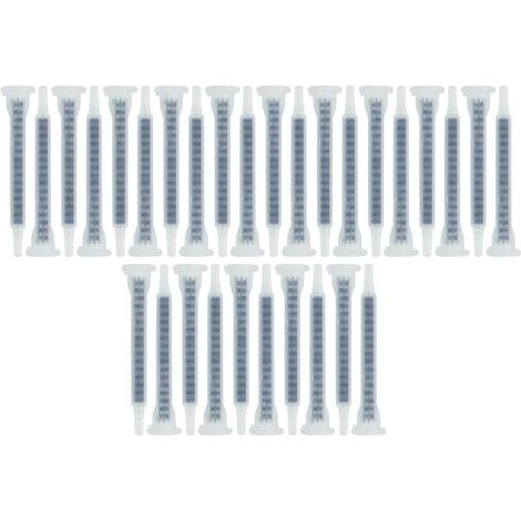 Pack 25 unidades Cánulas para adhesivos Boquillas mezcladoras para pasta bicomponente y pegamentos estructurales, 50ml (1/4)