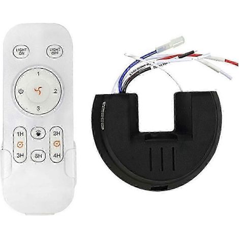 Universal Ceiling Fan Remote Control Kit Replacement 3-Speed Timing Adjustable (1/5)