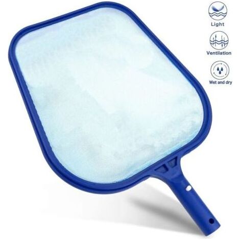 Écumoire de piscine professionnel, épuisette de piscine / épuisette à feuilles - Maille fine - Cadre robuste - Accessoires de piscine (1/4)