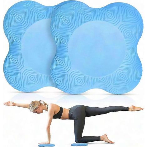 Rutschfeste Yoga-Knieschoner, 2er-Set, Polster für Pilates und Bodenübungen, Fitnessmatte (1/4)