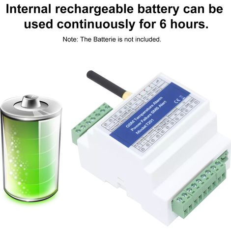 Zoternen Remote GSM-Relaisschalter, T201-Zugangscontroller, Temperaturalarm, 2G/3G/4G, Stromstatusüberwachung, Fehler-SMS, 2 Ausgangssensoren (1/5)