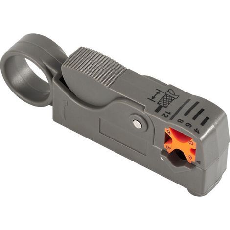 Herramienta multifuncional para pelar cables de red coaxiales, 1 unidad de pelacables/cuchillo/dispositivo de red. (1/5)