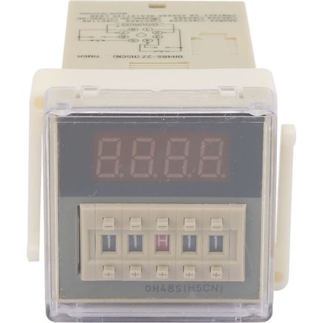 O111ROM DH48S‑2Z Écran LCD Minuterie Relais temporisé 8 broches 0,01S‑9999H (24VAC/DC) (1/5)