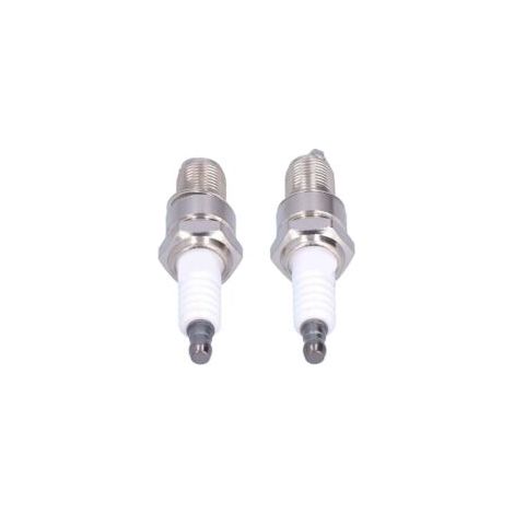 Lot de 2 bougies d'allumage F6RTC pour MTD 95110292 75110292 Torch Engine 131039 Tondeuse à gazon-Crezuo