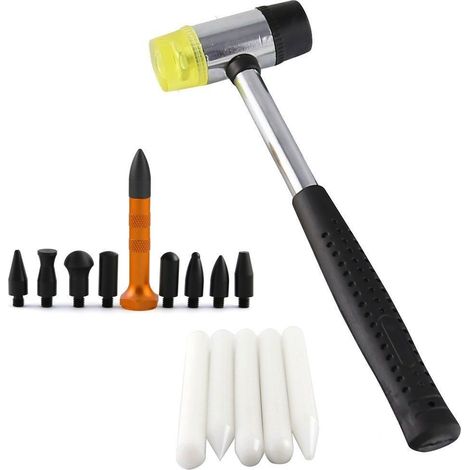 KIT PDR 15 pezzi completo riparazione ammaccature carrozzeria auto professionale con martello (1/5)