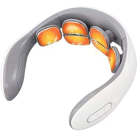 Masseur Cervical, Portable Sans fil Masseur,6 Modes et 9 Niveux de Puissanc Pour Masseur de Cou à Impulsion avec Fonction de Chauffage Convient à Maison,Bureau (1/5)