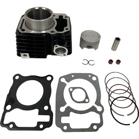 Cylinder kit for Hero Hunk 160R motorcycles, compatible with cylinder M03010002. (1/4)