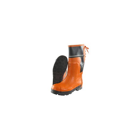 Schnittstiefel Klasse 2 mit Metallkappe – Vulkanisiertes Gummi – CE EN0321 – Normen EN ISO 17249 und EN ISO 20345 – Größe